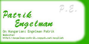 patrik engelman business card
